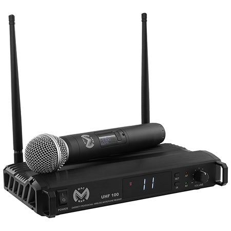 Stație microfon de mână wireless UHF cu LCD Mac Mah UHF 100M