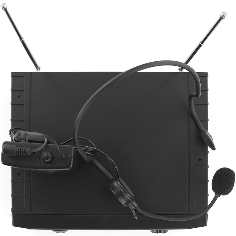 Stație 1 microfon wireless tip cască UHF 536,5 MHz BoomTone DJ UHF 10HL F6