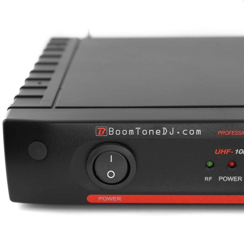 Stație 1 microfon wireless tip cască UHF 536,5 MHz BoomTone DJ UHF 10HL F6