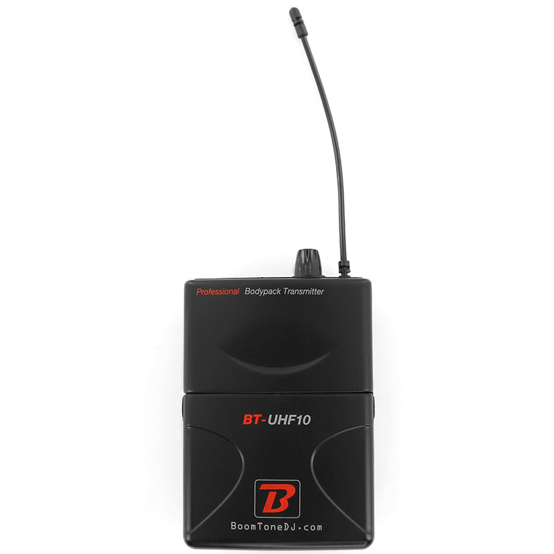 Stație 1 microfon wireless cu cască UHF 539,3 MHz BoomTone DJ UHF 10HL F7
