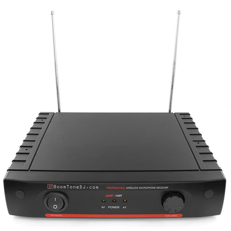 Stație 1 microfon wireless cu cască UHF 539,3 MHz BoomTone DJ UHF 10HL F7