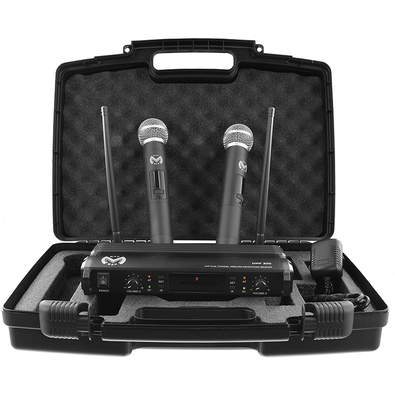 Statie 2 Microfoane Uhf Wireless