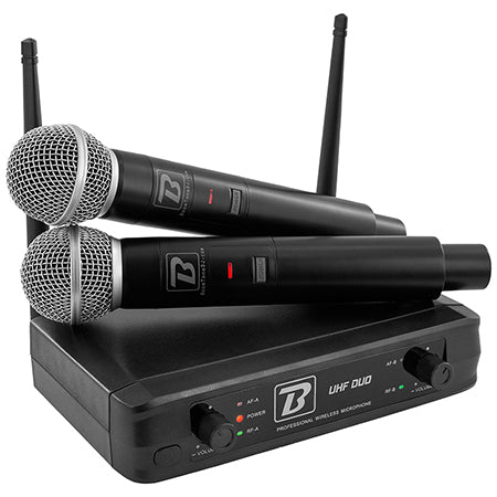 Sistem wireless 2 microfoane UHF, dynamic, BoomTone DJ UHF DUO