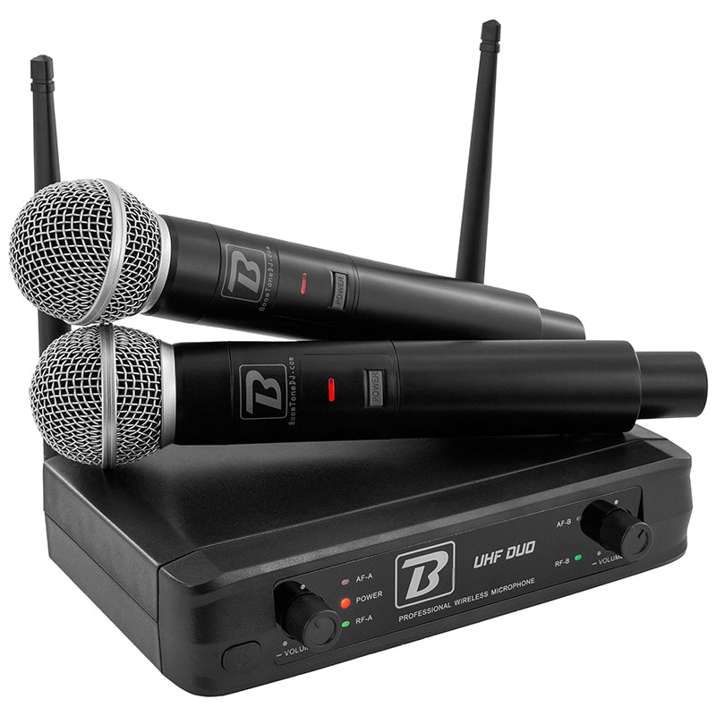 Sistem wireless 2 microfoane UHF, dynamic, BoomTone DJ UHF DUO