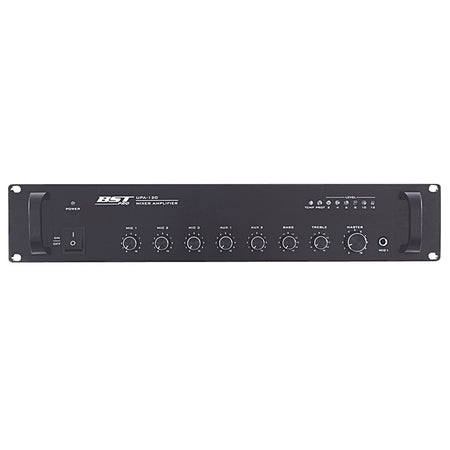 Amplificator linie 120 W, 3 microfoane, 2 AUX, montare rack, BST UPA120