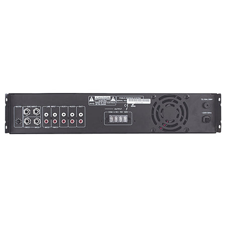 Amplificator linie 120 W, 3 microfoane, 2 AUX, montare rack, BST UPA120