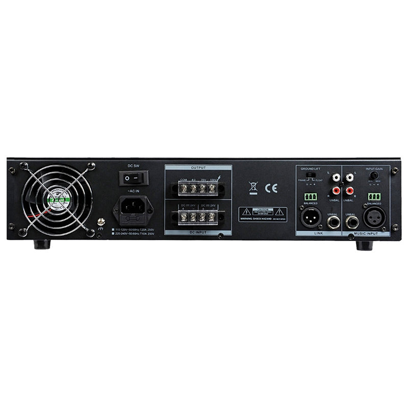 Amplificator profesional 1 canal 480 W cu răcire și protecție BST UPP1480