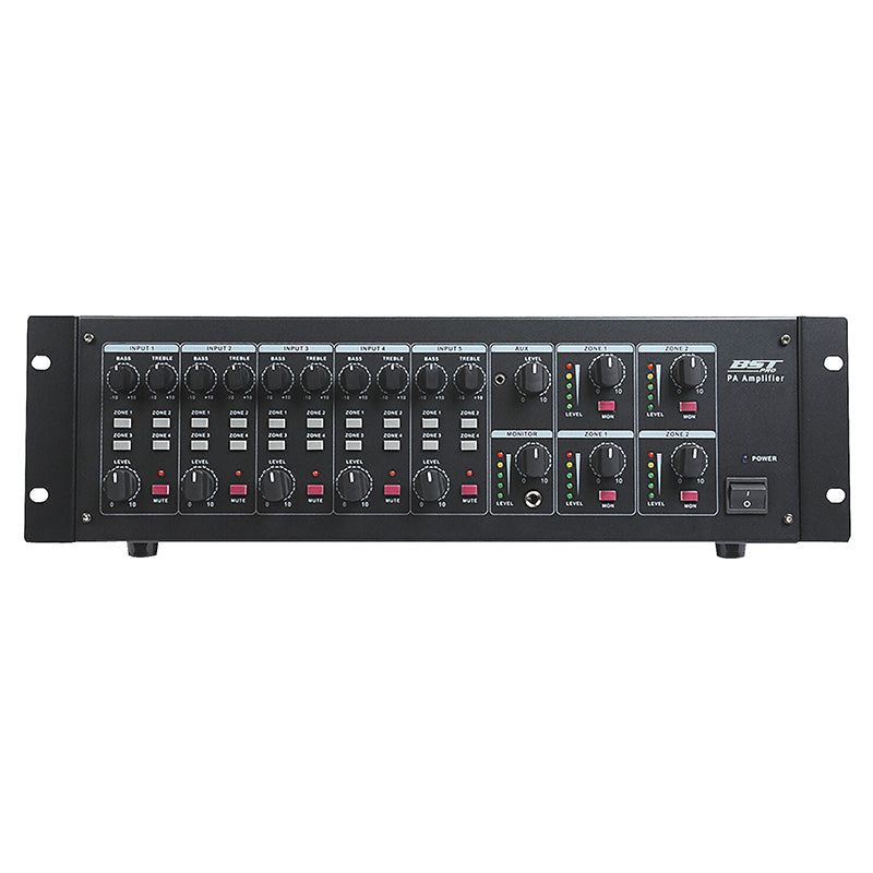 Mixer amplificat 4 zone 4×60 W, 5 canale, BST UPX460