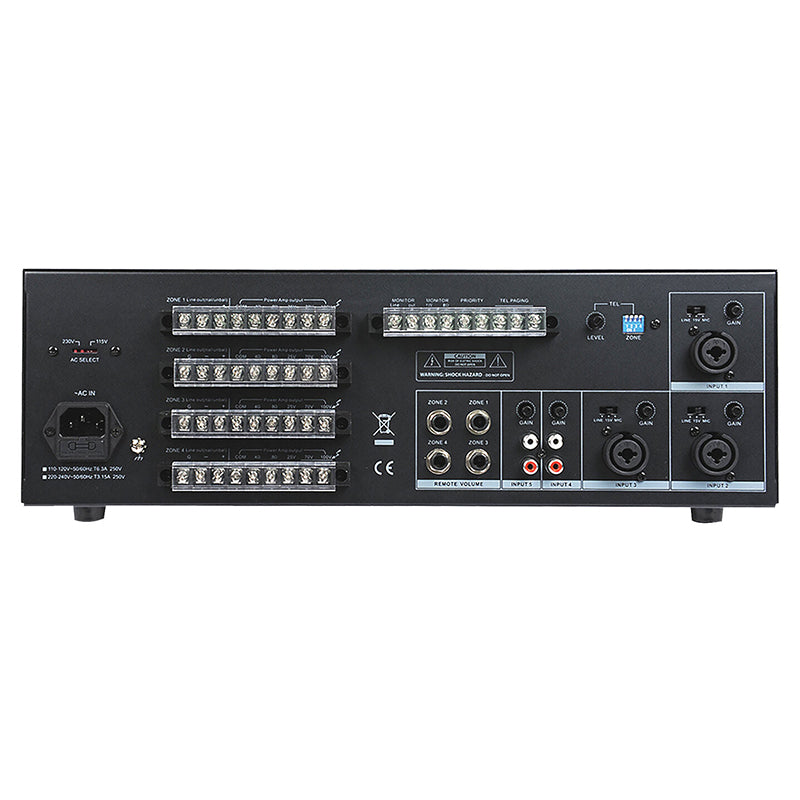 Mixer amplificat 4 zone 4×60 W, 5 canale, BST UPX460