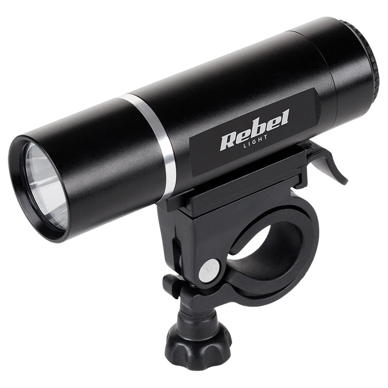 Set lumini față-spate pentru bicicletă cu far alb de 80 Lm și stop roșu Rebel URZ0015