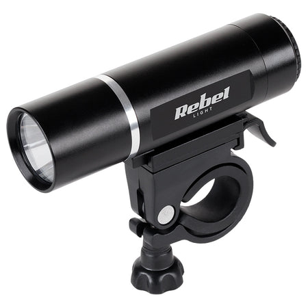 Set lumini față-spate pentru bicicletă cu far alb de 80 Lm și stop roșu Rebel URZ0015