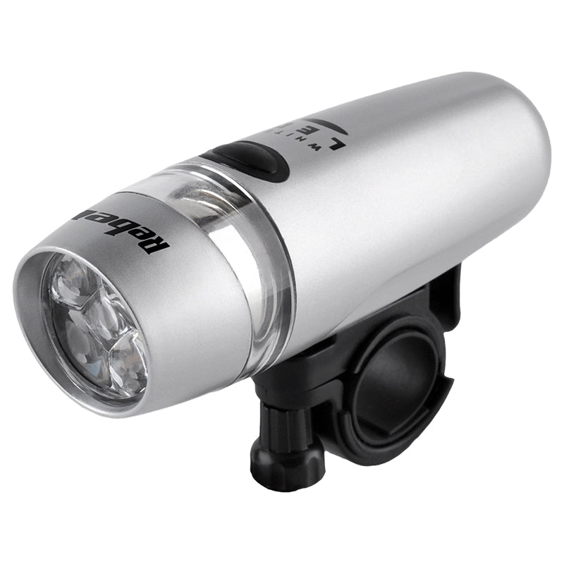 Set lumini față și spate pentru bicicletă cu 5 LED-uri și alimentare pe baterii AAA Rebel URZ0065-1
