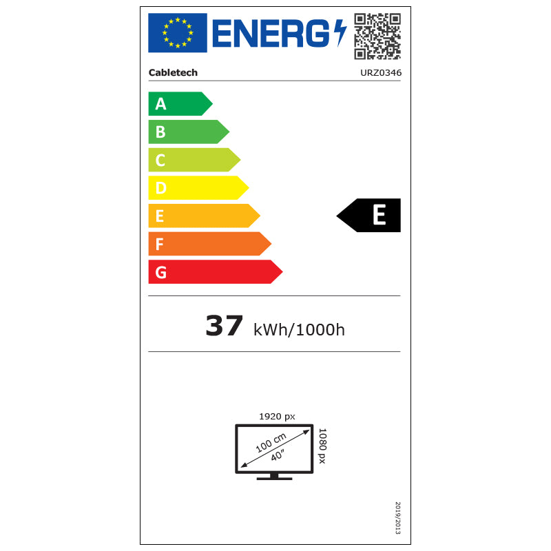 Televizor Full HD 40 inch 102 cm H.265 HEVC tuner D-LED Cabletech URZ0346