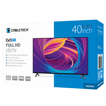 Televizor Full HD 40 inch 102 cm H.265 HEVC tuner D-LED Cabletech URZ0346