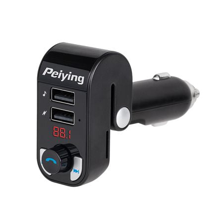 Modulator FM auto cu Bluetooth, 2 porturi USB și slot microSD Peiying URZ0466