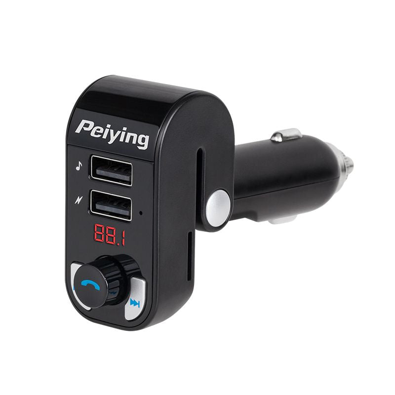Modulator FM auto cu Bluetooth, 2 porturi USB și slot microSD Peiying URZ0466