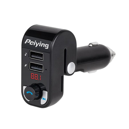Modulator FM auto cu Bluetooth, 2 porturi USB și slot microSD Peiying URZ0466