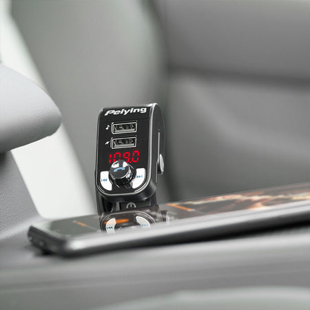 Modulator FM auto cu Bluetooth, 2 porturi USB și slot microSD Peiying URZ0466