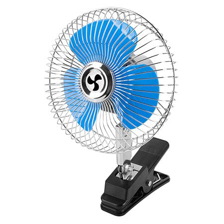 Ventilator auto 24V 15 cm cu clemă, priză brichetă, oscilație Peiying URZ0485