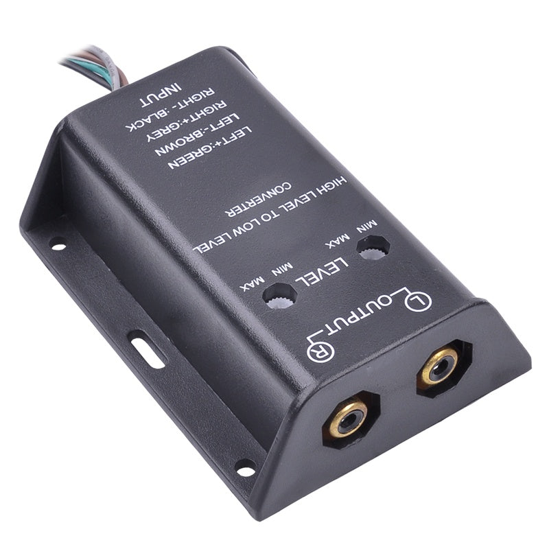 Convertor semnal RCA Hi-Low cu 2 canale și control de nivel URZ0570