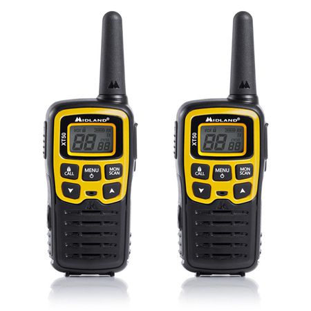 Set stații radio PMR Midland XT-50 cu 24 de canale și valiză de transport URZ0621