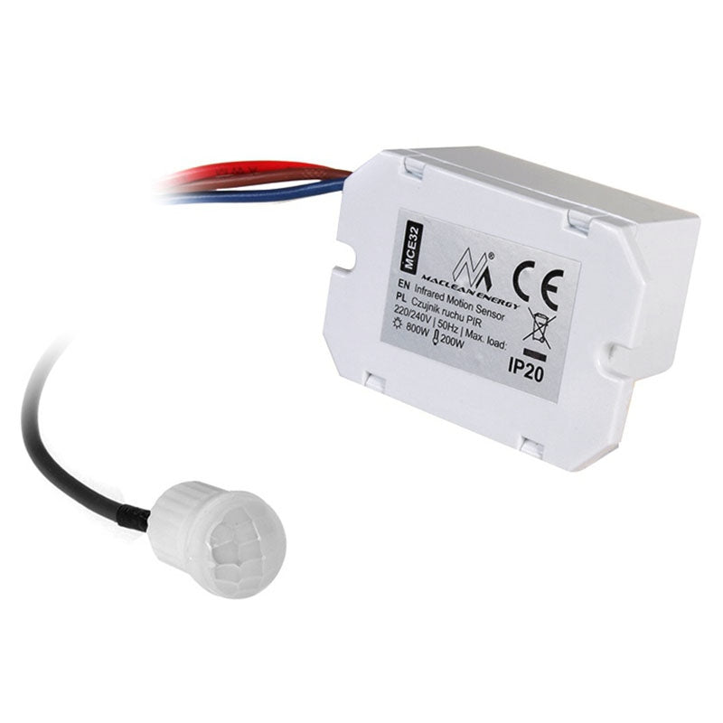 Senzor PIR cu senzor extern 800 W și detecție la 360 grade URZ0804