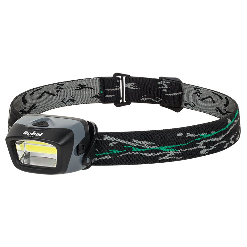 Lanternă frontală LED COB 3 W cu flux luminos de 120 lm Rebel URZ0905