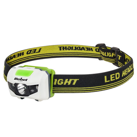 Lanternă frontală LED 3 W cu flux luminos de 120 lm și iluminare până la 150 m Rebel URZ0906