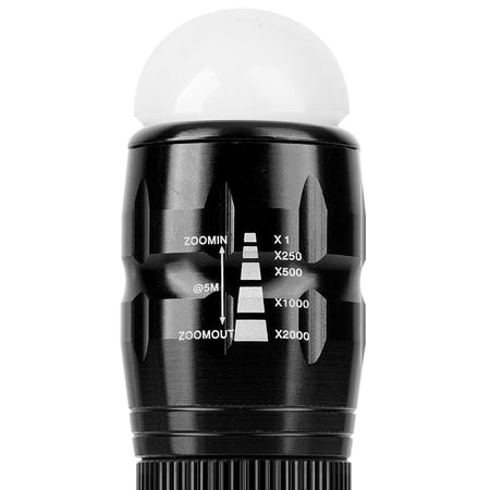Lanternă LED 5 W cu funcție zoom și husă Rebel URZ0939