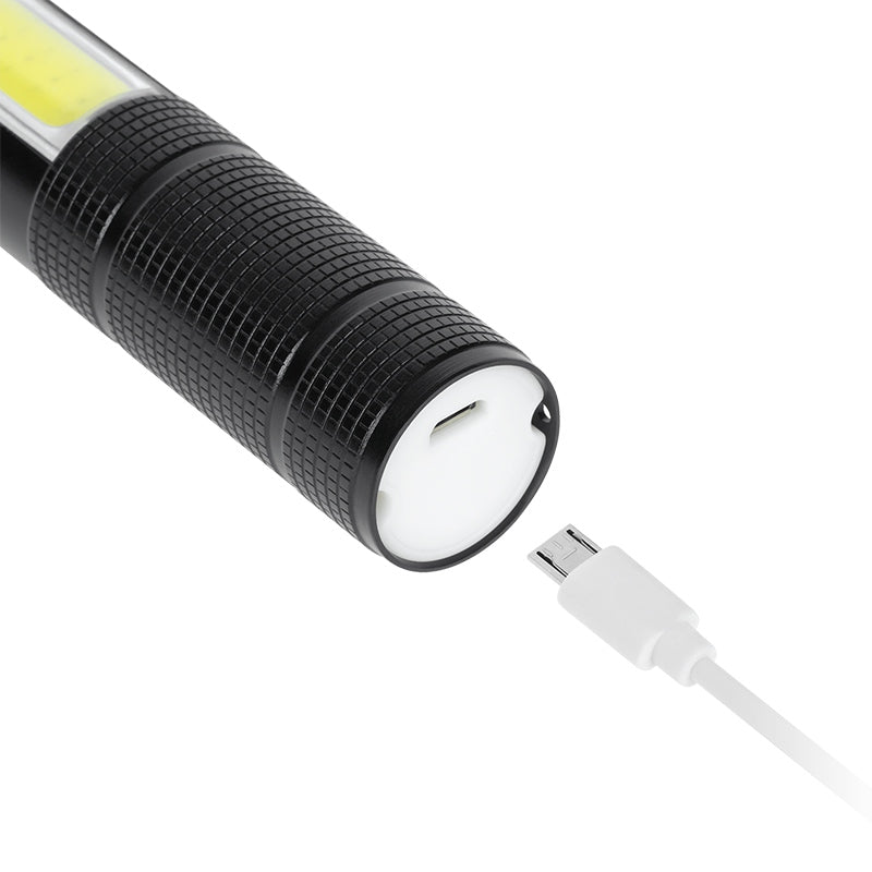 Lanternă multifuncțională cu acumulator Rebel URZ0941 cu LED și COB cu rază de 200 m