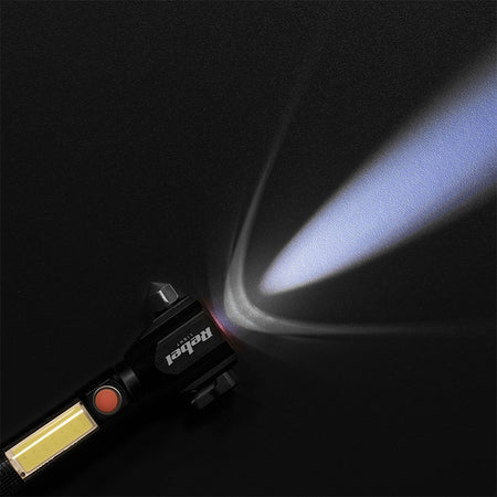 Lanternă multifuncțională cu acumulator Rebel URZ0941 cu LED și COB cu rază de 200 m