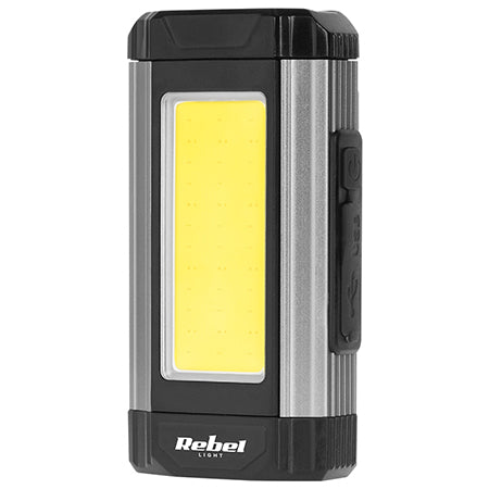 Lanternă atelier reîncărcabilă cu magnet și funcție power bank Rebel URZ0946