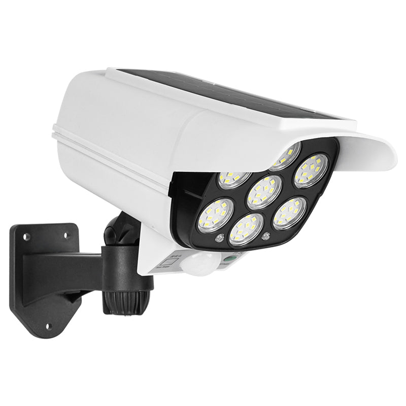Lampă solară cu aspect de cameră falsă cu 77 LED-uri și senzor de mișcare Rebel URZ1009