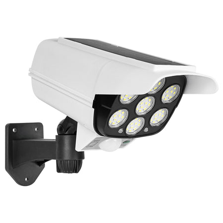 Lampă solară cu aspect de cameră falsă cu 77 LED-uri și senzor de mișcare Rebel URZ1009