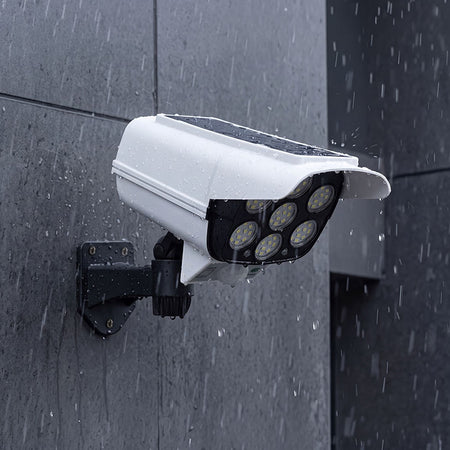 Lampă solară cu aspect de cameră falsă cu 77 LED-uri și senzor de mișcare Rebel URZ1009