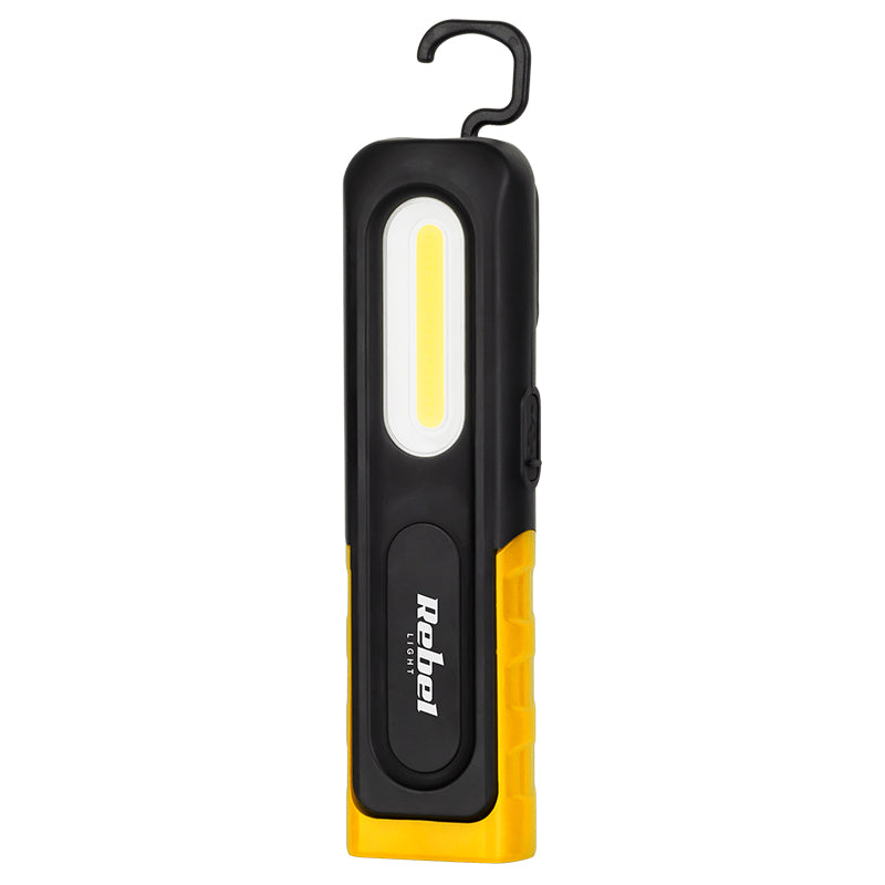 Lampă de lucru LED reîncărcabilă cu lanternă, 1 W + 5 W și protecție IP33 Rebel URZ1020