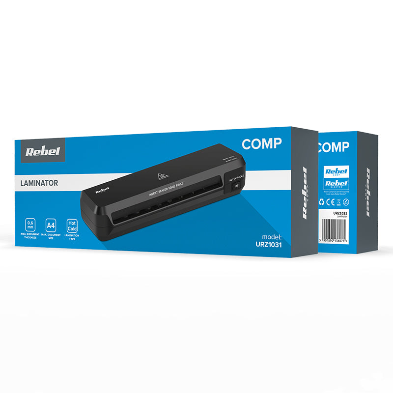 Laminator cald și rece A4 cu putere 265 W Rebel URZ1031