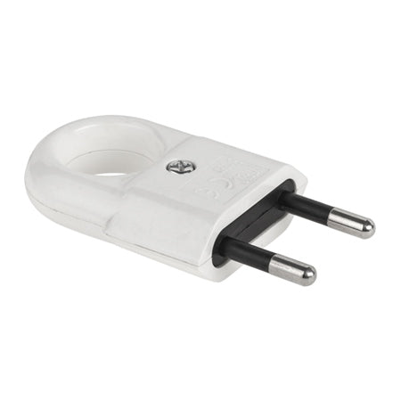 Ștecher plat tip Euro WTP2C alb de 2,5 A URZ3013