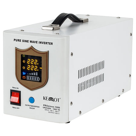 Sursă de alimentare neîntreruptibilă UPS cu undă sinusoidală pură PROsinus-700 de 1000 VA/700 W, 12 V Kemot URZ3406