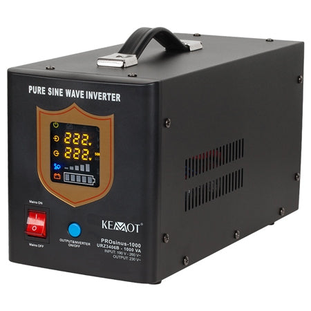 Sursă de alimentare neîntreruptibilă UPS cu undă sinusoidală pură PROsinus-700 de 1000 VA/700 W, 12 V Kemot URZ3406B
