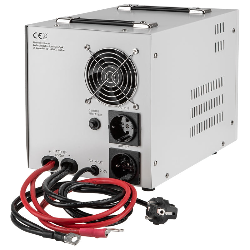 Sursă de alimentare neîntreruptibilă UPS cu undă sinusoidală pură 2000 VA/1200 W, 12 V Kemot URZ3407