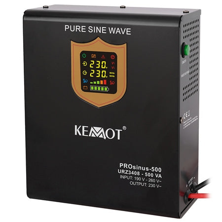 Sursă de alimentare neîntreruptibilă UPS cu sinus pur 500VA/300W și 12V Kemot URZ3408