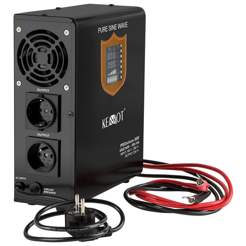 Sursă de alimentare neîntreruptibilă UPS cu sinus pur 500VA/300W și 12V Kemot URZ3408