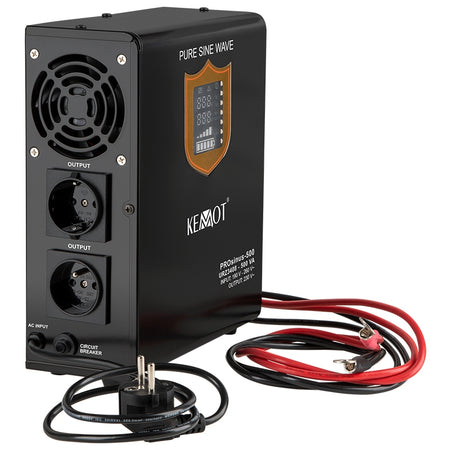 Sursă de alimentare neîntreruptibilă UPS cu sinus pur 500VA/300W și 12V Kemot URZ3408