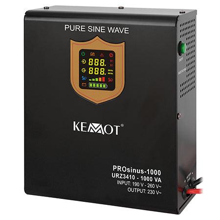 Sursă de alimentare neîntreruptibilă UPS cu undă sinusoidală pură 1000 VA/700 W, 12 V Kemot URZ3410