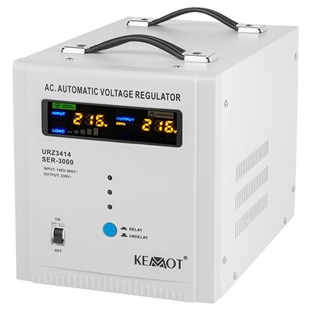 Stabilizator automat de tensiune de 3000 VA cu ieșire de 230 V Kemot URZ3414