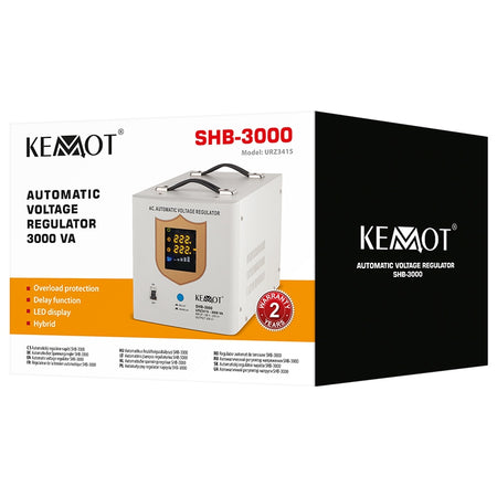 Stabilizator automat de tensiune cu servomotor 3000 VA 230 V Kemot URZ3415