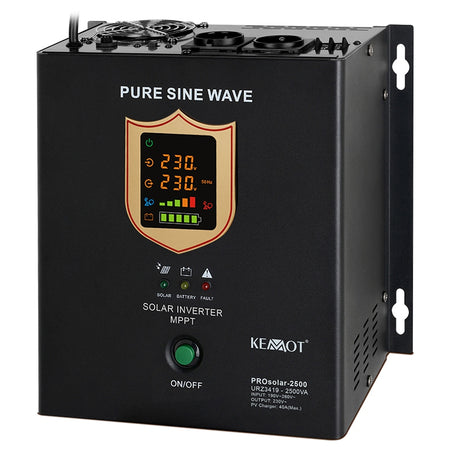 Invertor solar de 1800 W (2500 VA) cu baterie de 24 V Kemot URZ3419
