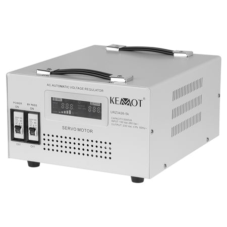 Stabilizator de tensiune cu servomotor 5000 VA monofazat Kemot URZ3426-5K