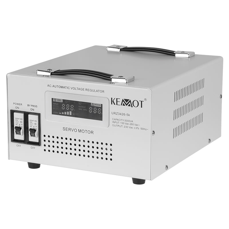 Stabilizator de tensiune cu servomotor 5000 VA monofazat Kemot URZ3426-5K